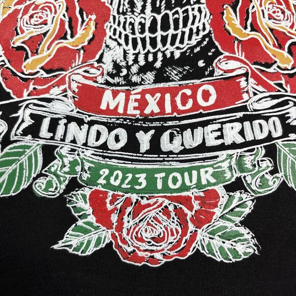 MANA Mexico Lindo Y Querido 2023 Tour Black T Shirt Mens Sz S New - Picture 6 of 7